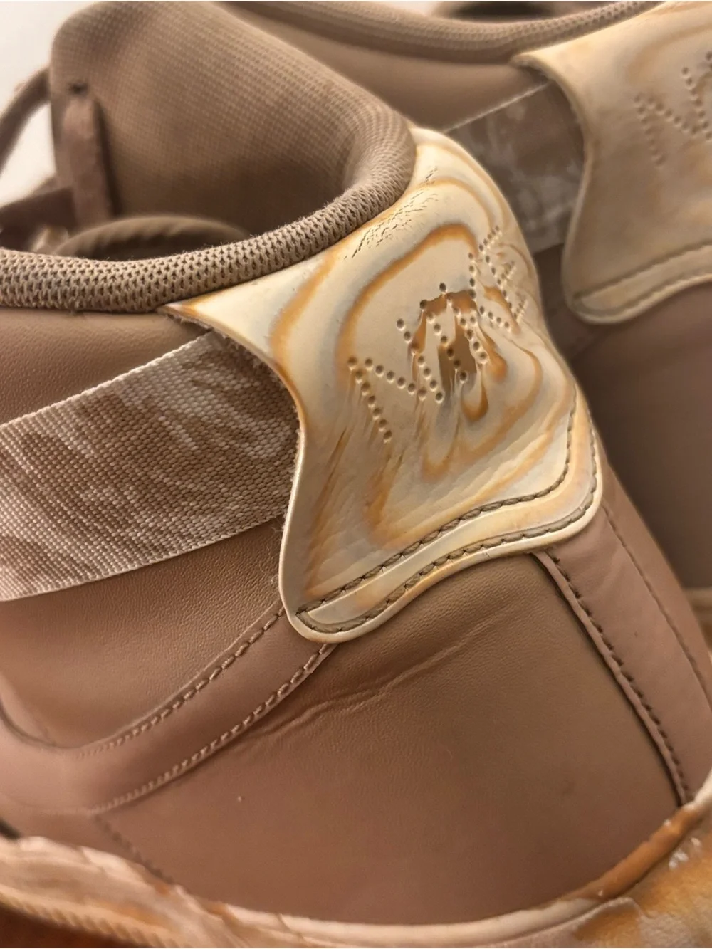 Nike Air Force 1 High Dip Dye Sand Tan / Summit White (Size 12) - AT3293-200